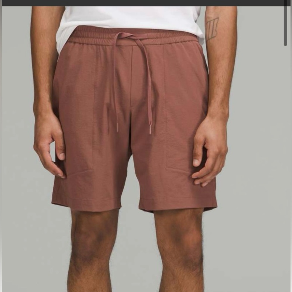 Lululemon Men’s Medium Bowline Short Stretch Ripstop Smoky Topaz Active M7ARQS